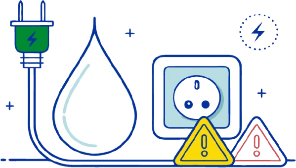 Don't Mix Water and Electricity